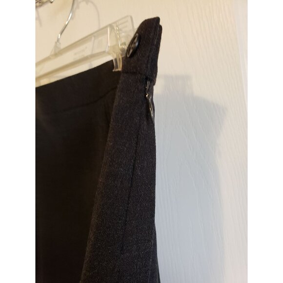 Jones New York charcoal, wool blend skirt with side split, size 14 - Picture 3 of 6